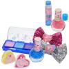 imagePeppa Pig Backpack Cosmetic Makeup Bag Set with Flipup Mirror Includes Lip Gloss Nail Polish Hair Bow ampamp More for Kids Tween Girls Ages 3 Perfect for Parties Sleepovers ampamp Makeovers Townley Girl