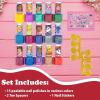 imageDisney 100 Kids Nail Polish Set with Glittery and Opaque Colors with Nail Stickers for Girls Kids Ages 3 Perfect for Parties Sleepovers and Makeovers 18 Pcs