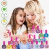 imageHello Kitty NonToxic WaterBased PeelOff Nail Polish Set with Glittery Shimmery ampamp Opaque Colors for Girl Kids Ages 3 Perfect for Parties Sleepovers ampamp Makeovers 18 Pcs