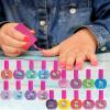imageHello Kitty NonToxic WaterBased PeelOff Nail Polish Set with Glittery Shimmery ampamp Opaque Colors for Girl Kids Ages 3 Perfect for Parties Sleepovers ampamp Makeovers 18 Pcs