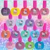imageHello Kitty NonToxic WaterBased PeelOff Nail Polish Set with Glittery Shimmery ampamp Opaque Colors for Girl Kids Ages 3 Perfect for Parties Sleepovers ampamp Makeovers 18 Pcs