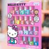 imageHello Kitty NonToxic WaterBased PeelOff Nail Polish Set with Glittery Shimmery ampamp Opaque Colors for Girl Kids Ages 3 Perfect for Parties Sleepovers ampamp Makeovers 18 Pcs