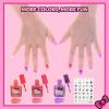 imageHello Kitty WaterBased Nail Polish Set PeelOff Set with Glittery ampamp Opaque Colors and Nail Accessories for Girls Kids Perfect for Dress Up Parties ampamp Makeovers Ages 3 by Townley Girl