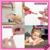 imageHello Kitty WaterBased Nail Polish Set PeelOff Set with Glittery ampamp Opaque Colors and Nail Accessories for Girls Kids Perfect for Dress Up Parties ampamp Makeovers Ages 3 by Townley Girl