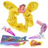 imageTownley Girl Rainbow High Backpack Cosmetic Makeup Gift Bag Set includes Hair Accessories and Clear PVC Backpack for Kids Girls Ages 3 perfect for Parties Sleepovers and Makeovers