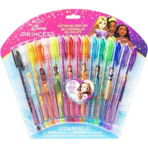 imageHello Kitty and Friends 16 Piece Glitter Pen Body Art Set Glittery and Bright Colors Ages 3 by Townley GirlDisney Princess
