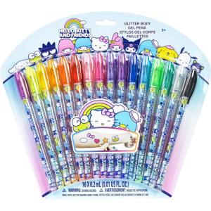 imageHello Kitty and Friends 16 Piece Glitter Pen Body Art Set Glittery and Bright Colors Ages 3 by Townley GirlHello Kitty and Friends