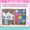 imageTownley Girl LOL Surprise 12Well Lockable Diary Shadow Palette with Practice Face Chart Shimmery and Opaque Colors Pigmented 2 Brushes NonToxic 6 Perfect for Parties Sleepovers