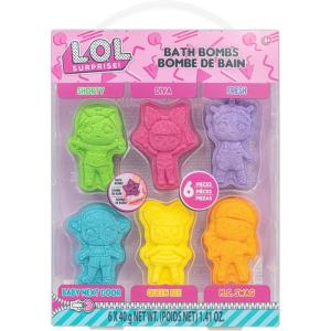 imageLOL Surprise 6 Piece Bath Bombs for Kids Bubble Gum Scented Bath Toys for Kids Ages 3 by Townley GirlLol Surprise