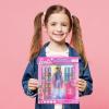 imageBarbie Lip Gloss with Acrylic Stand for Storage and Display Plant Based Lip Gloss Perfect for Parties Sleepovers Makeovers Birthday Gift for Girls Age 3 by Townley Girl