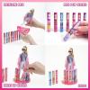 imageBarbie Lip Gloss with Acrylic Stand for Storage and Display Plant Based Lip Gloss Perfect for Parties Sleepovers Makeovers Birthday Gift for Girls Age 3 by Townley Girl