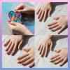 imageCare Bears 36 pcs Press on Nails for Kids  PreGlued ampamp Fake Nails with Nail File for Girls  Birthday Gifts for Ages 6 by Townley Girl