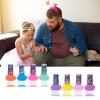 imageDisney Stitch NonToxic PeelOff WaterBased Safe Quick Dry Nail Polish Gift Kit Set for Kids Tweens Girls Shimmer and Opaque Colors Ages 3 8 PcsSee label for details