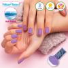 imageDisney Stitch NonToxic PeelOff WaterBased Safe Quick Dry Nail Polish Gift Kit Set for Kids Tweens Girls Shimmer and Opaque Colors Ages 3 8 PcsSee label for details