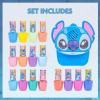 imageTownley Girl Disney Stitch 16 Piece WaterBased Nail Polish with Nail Dryer PeelOff Nail Polish with Water Shimmer and Opaques Colors AA Batteries Not Included Ages 3
