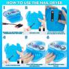 imageTownley Girl Disney Stitch 16 Piece WaterBased Nail Polish with Nail Dryer PeelOff Nail Polish with Water Shimmer and Opaques Colors AA Batteries Not Included Ages 3