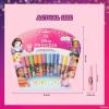 imageDisney Princess 12 Piece Plant Based Lip Gloss Girls Party Favors First Makeup Set for Girl Perfect for Parties Sleepovers and Birthday Gifts Ages 3 by Townley Girl