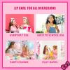 imageHello Kitty Cosmetic Makeup Train Case Set Includes Lip Gloss Tube Lip Balm Lip Gloss Compact for Girls Ages 3for Parties Sleepovers by Townley Girl