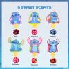imageTownley Girl Disney Stitch 6 Pack Sweet Scented PlantBased Moisturizing Lip Gloss Pucker Pop Kit Kids Girls Tweens Ages 3 Perfect for Birthdays Stocking Stuffers