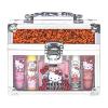 imageHello Kitty Cosmetic Makeup Train Case Set Includes Lip Gloss Tube Lip Balm Lip Gloss Compact for Girls Ages 3for Parties Sleepovers by Townley Girl