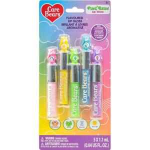 imageCare Bears 5 pcs Flavored Lip Gloss for Kids  Nontoxic ampamp Vegan Makeup  Birthday Gifts for Ages 3 by Townley Girl