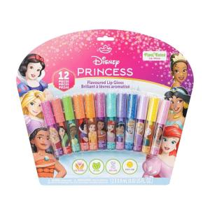 imageDisney Princess 12 Piece Plant Based Lip Gloss Girls Party Favors First Makeup Set for Girl Perfect for Parties Sleepovers and Birthday Gifts Ages 3 by Townley Girl
