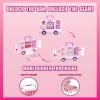 imageBarbie Car Makeup Kit for Girls Real Washable Toy Makeup Set Barbie Gift Play Makeup and Pretend Play Toys Perfect for Birthdays Parties Sleepovers ampamp Makeovers Ages 6 and up by Townley Girl