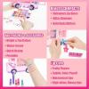 imageBarbie Car Makeup Kit for Girls Real Washable Toy Makeup Set Barbie Gift Play Makeup and Pretend Play Toys Perfect for Birthdays Parties Sleepovers ampamp Makeovers Ages 6 and up by Townley Girl