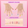 imageBarbie Cosmetic Makeup Set for Girls with Super Sparkly Lip Gloss Nail Polish and Nail Stickers 11 Pieces Perfect for Parties Sleepovers Makeovers Birthday Holiday Gift Ages 3 By Townley Girl