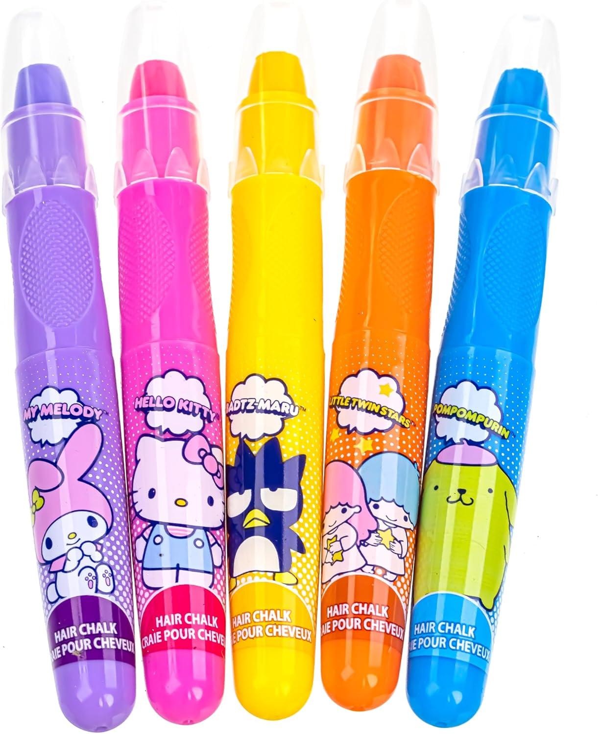 imageHello Kitty and Friends Temporary Hair Markers for Girls Washable Bright Vibrant Colors  Great for Birthday Gifts Stocking Stuffers Slumber Parties Ages 3 by Townley GirlHello Kitty  Friend