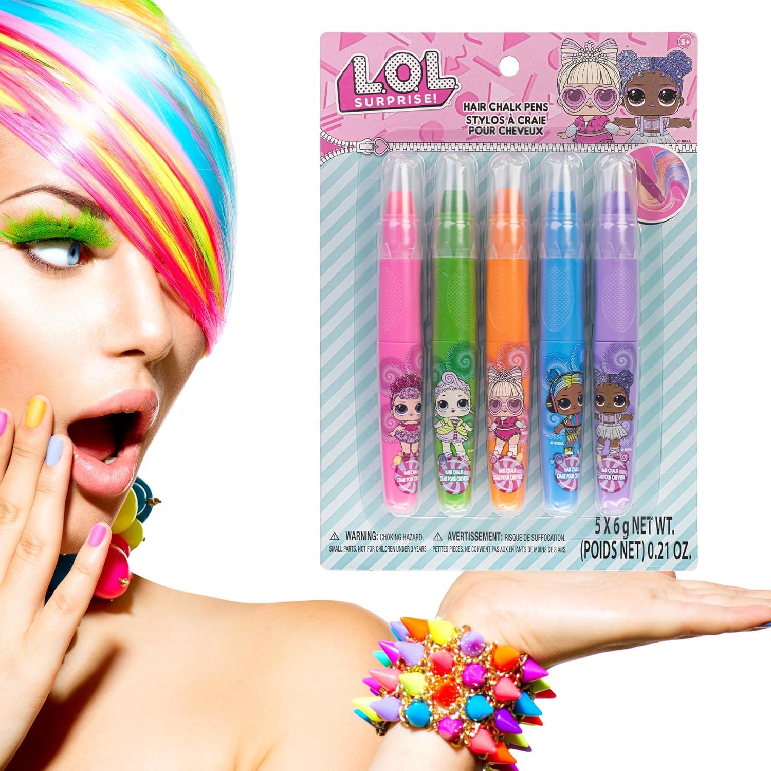 imageHello Kitty and Friends Temporary Hair Markers for Girls Washable Bright Vibrant Colors  Great for Birthday Gifts Stocking Stuffers Slumber Parties Ages 3 by Townley GirlLOL Surprise
