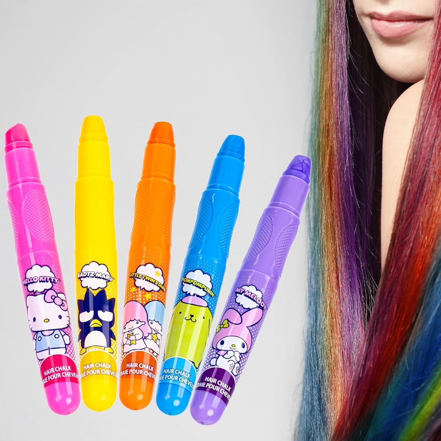 imageHello Kitty and Friends Temporary Hair Markers for Girls Washable Bright Vibrant Colors  Great for Birthday Gifts Stocking Stuffers Slumber Parties Ages 3 by Townley GirlHello Kitty  Friend