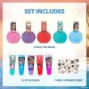 imageDisney Moana 2 Super Sparkly Cosmetic Makeup Set for Girls with Lip Gloss Nail Polish and Nail Stickers 11 Pieces Perfect for Parties Sleepovers Makeovers Birthday Gift Ages 3 By Townley Girl