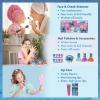 imageStitch Train Case Beauty Set Kids Makeup Kit for Girls Real Washable Makeup Set Play Makeup Party Favor Birthday Ages 3 4 5 6 7 8 9 10 11 12 by Townley GirlStitch