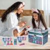 imageStitch Train Case Beauty Set Kids Makeup Kit for Girls Real Washable Makeup Set Play Makeup Party Favor Birthday Ages 3 4 5 6 7 8 9 10 11 12 by Townley GirlStitch