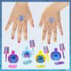 imageStitch by Townley Girl Cosmetic Makeup Train Case Set Includes Lip Gloss Shadows Brushes Nail Polishes Hair Clips Tattoos Accessories ampamp More for Girls Ages 3 Perfect for Parties Sleepovers