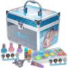 imageStitch Train Case Beauty Set Kids Makeup Kit for Girls Real Washable Makeup Set Play Makeup Party Favor Birthday Ages 3 4 5 6 7 8 9 10 11 12 by Townley GirlMoana 2