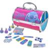 imageStitch by Townley Girl Cosmetic Makeup Train Case Set Includes Lip Gloss Shadows Brushes Nail Polishes Hair Clips Tattoos Accessories ampamp More for Girls Ages 3 Perfect for Parties Sleepovers