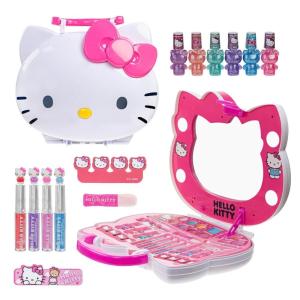 imageHello Kitty Face LightUp Makeup Vanity Set for Girls Includes Nail Eye and Lip Accessories Perfect Birthday and Holiday Gift AA Batteries Not Included Ages 3 by Townley Girl
