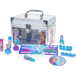 imageStitch Train Case Beauty Set Kids Makeup Kit for Girls Real Washable Makeup Set Play Makeup Party Favor Birthday Ages 3 4 5 6 7 8 9 10 11 12 by Townley GirlFrozen