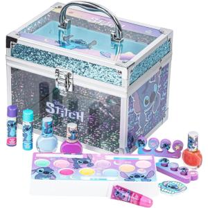 imageStitch Train Case Beauty Set Kids Makeup Kit for Girls Real Washable Makeup Set Play Makeup Party Favor Birthday Ages 3 4 5 6 7 8 9 10 11 12 by Townley GirlStitch