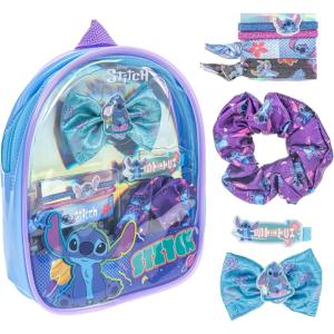 imageTownley Girl Disney Stitch Hair Accessories Mini Gift Bag Set Includes Scrunchies Hair Bows Hair Clips for Kids Girls Tweens Ages 3 Perfect for Parties Birthdays Stocking Stuffers