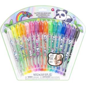 imageBarbie 16 Piece Glitter Pen Body Art Set Glittery and Bright Colors Ages 3 by Townley GirlPanda
