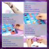 imageDisney Frozen Beauty Vanity Set with LightUp Mirror Includes Lip Gloss Eyeshadow Blush Brushes Nail Polishes Accessories AA Batteries Not Included Ages 3 by Townley Girl