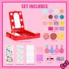 imageHello Kitty and Friends Beauty Vanity Set with LightUp Mirror Includes Lip Gloss Eyeshadow Blush Brushes Nail Polishes AA Batteries Not Included Ages 3 by Townley Girl