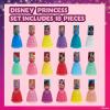 imageTownley Girl Disney Princess Castlebox NonToxic PeelOff WaterBased Natural Safe Quick Dry Nail Polish  Gift Kit Set for Kids Girls First Princess  Opaque Colors Ages 3 18 Pcs