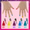 imageTownley Girl Disney Princess Castlebox NonToxic PeelOff WaterBased Natural Safe Quick Dry Nail Polish  Gift Kit Set for Kids Girls First Princess  Opaque Colors Ages 3 18 Pcs
