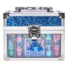 imageDisney Stitch Beauty Mini Train Case Set Includes Lip Gloss Tube Lip Balm Lip Gloss Compact for Girlsfor Parties Sleepovers Ages 3 by Townley Girl