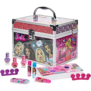 imageBarbie Movie Kids Makeup Kit for Girls Real Washable Toy Makeup Set Barbie Gift Play Makeup and Pretend Play Toys Ages 3 4 5 6 7 8 9 10 11 12 By Townley Girl