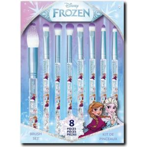 imageDisney Frozen Makeup Brushes  8 Piece Makeup Brush Set for Eyeshadow Blush Highlighter Brushes Girls Kids Ages 8 Perfect for Parties Makeovers Sleepovers and GiftGiving by Townley Girl